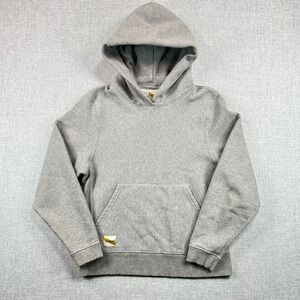 Tracksmith Trackhouse Reverse Weave Hoodie Sweatshirt Women's Medium Light Gray
